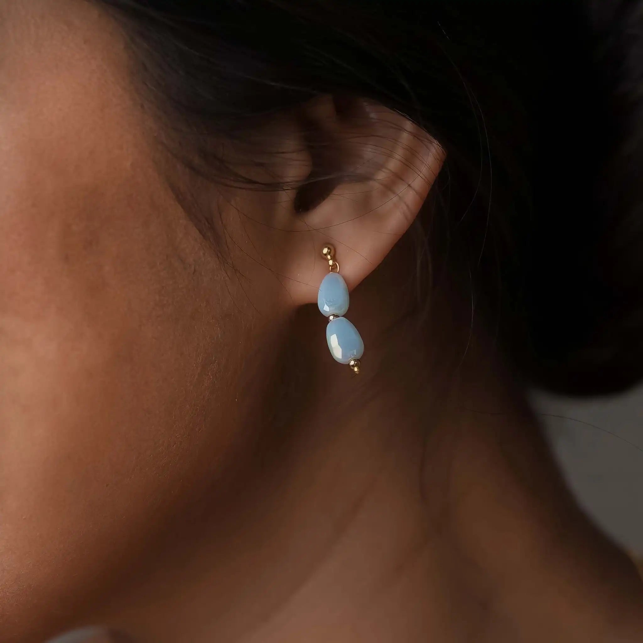 Pebbled Dainty Earrings