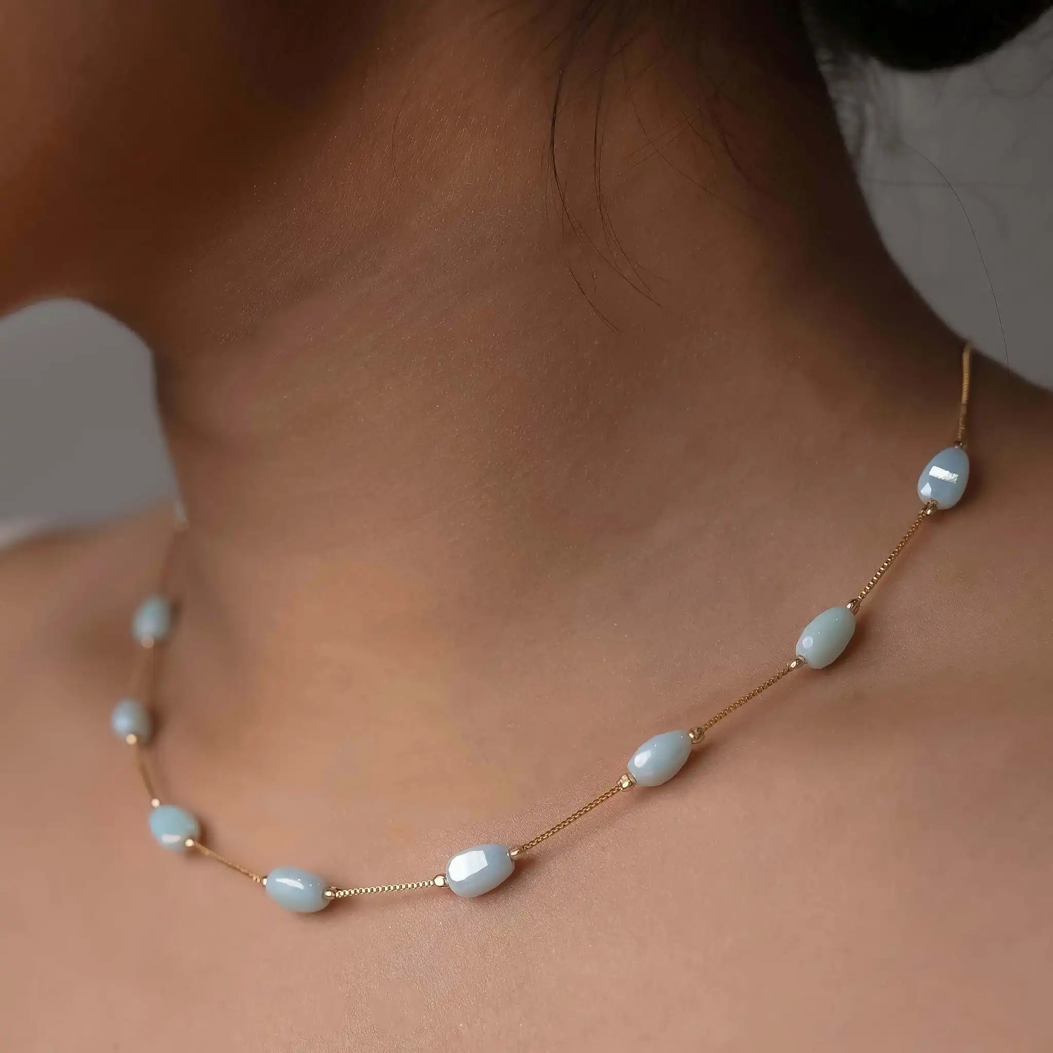 Pebbled Dainty Necklace