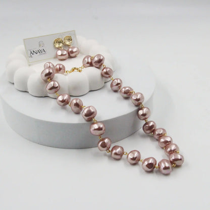 Uncut Shell Pearl Set