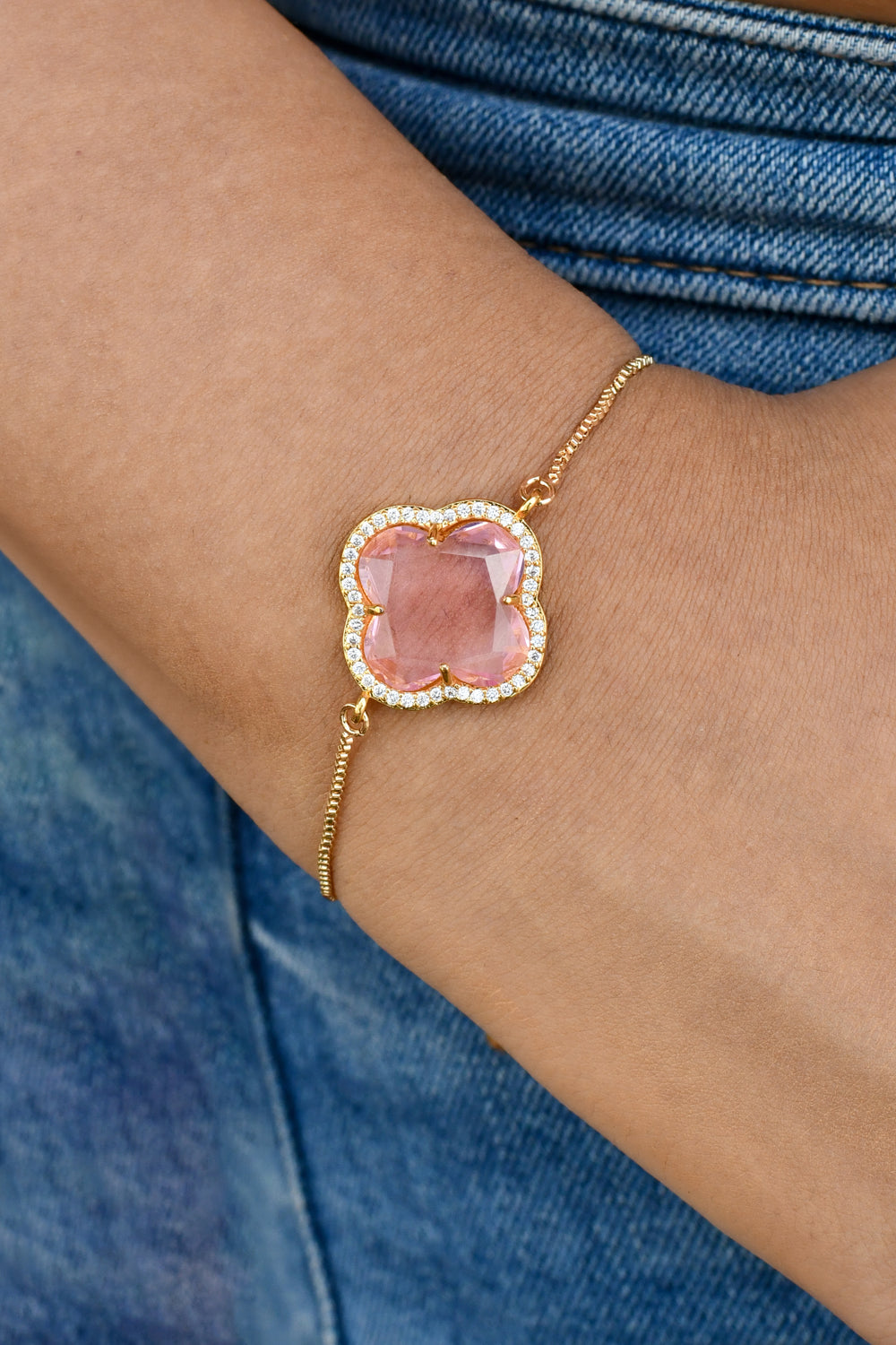 Rose Precious Clover Bracelet