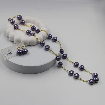 Uncut Shell Pearl Long Set
