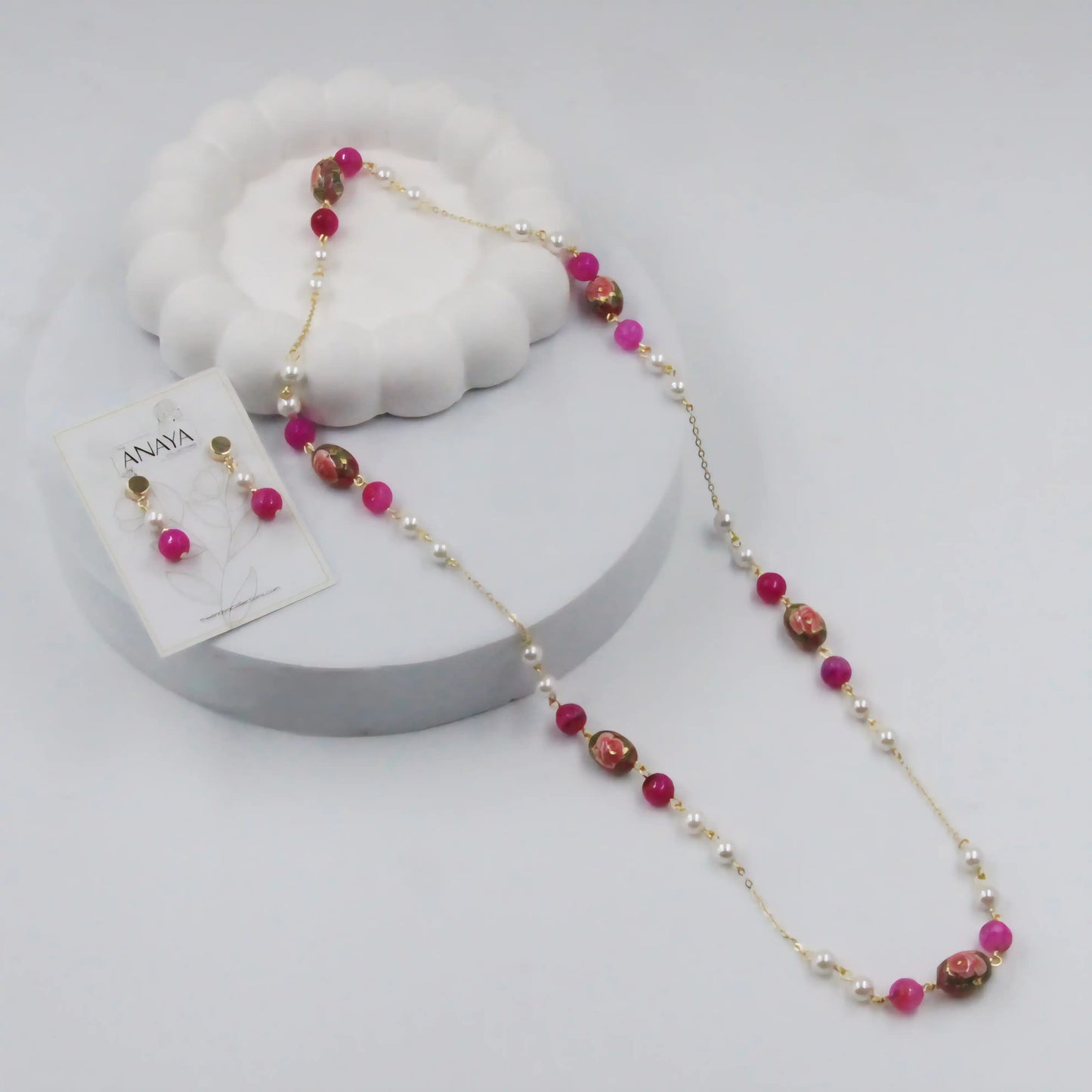 Blooming Floral Pearl Set