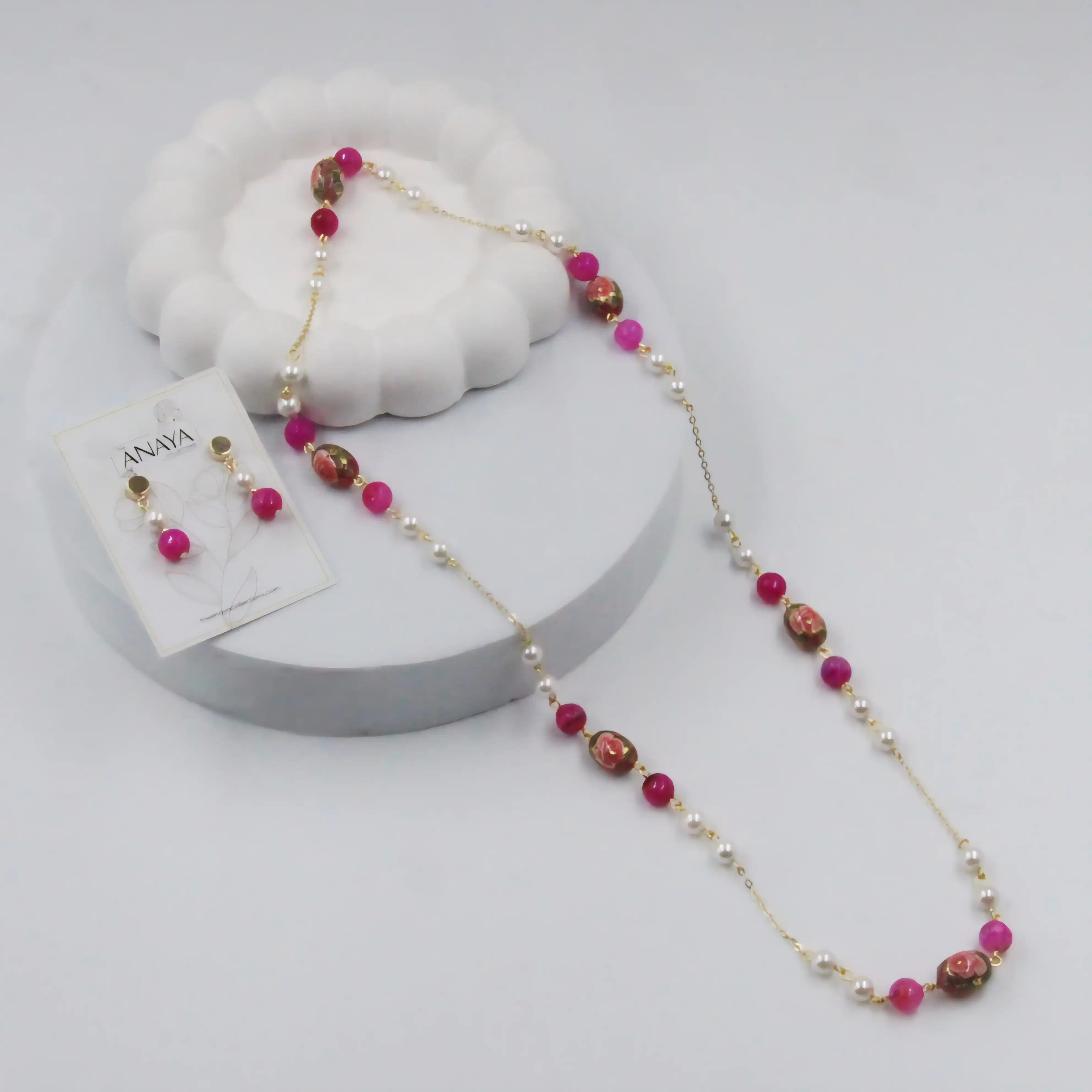 Blooming Floral Pearl Set