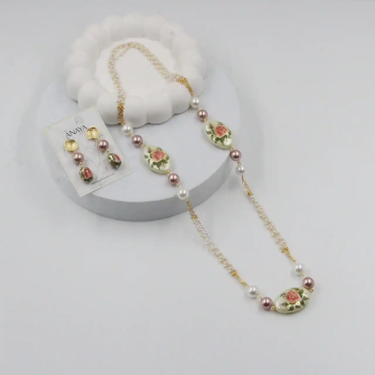 Eternal Bloom Japanese Decal Pearl Set