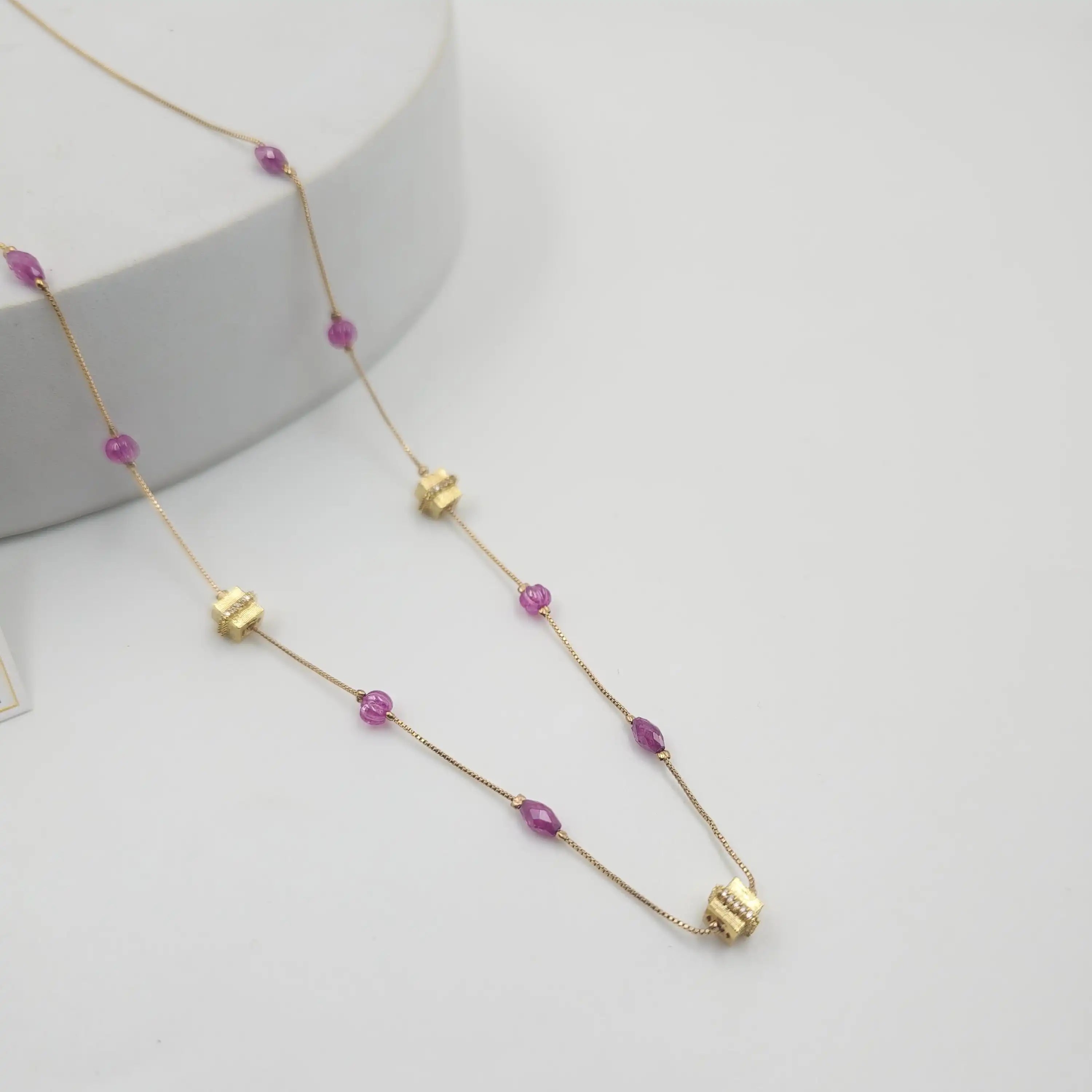 Ruby Box Dainty Necklace