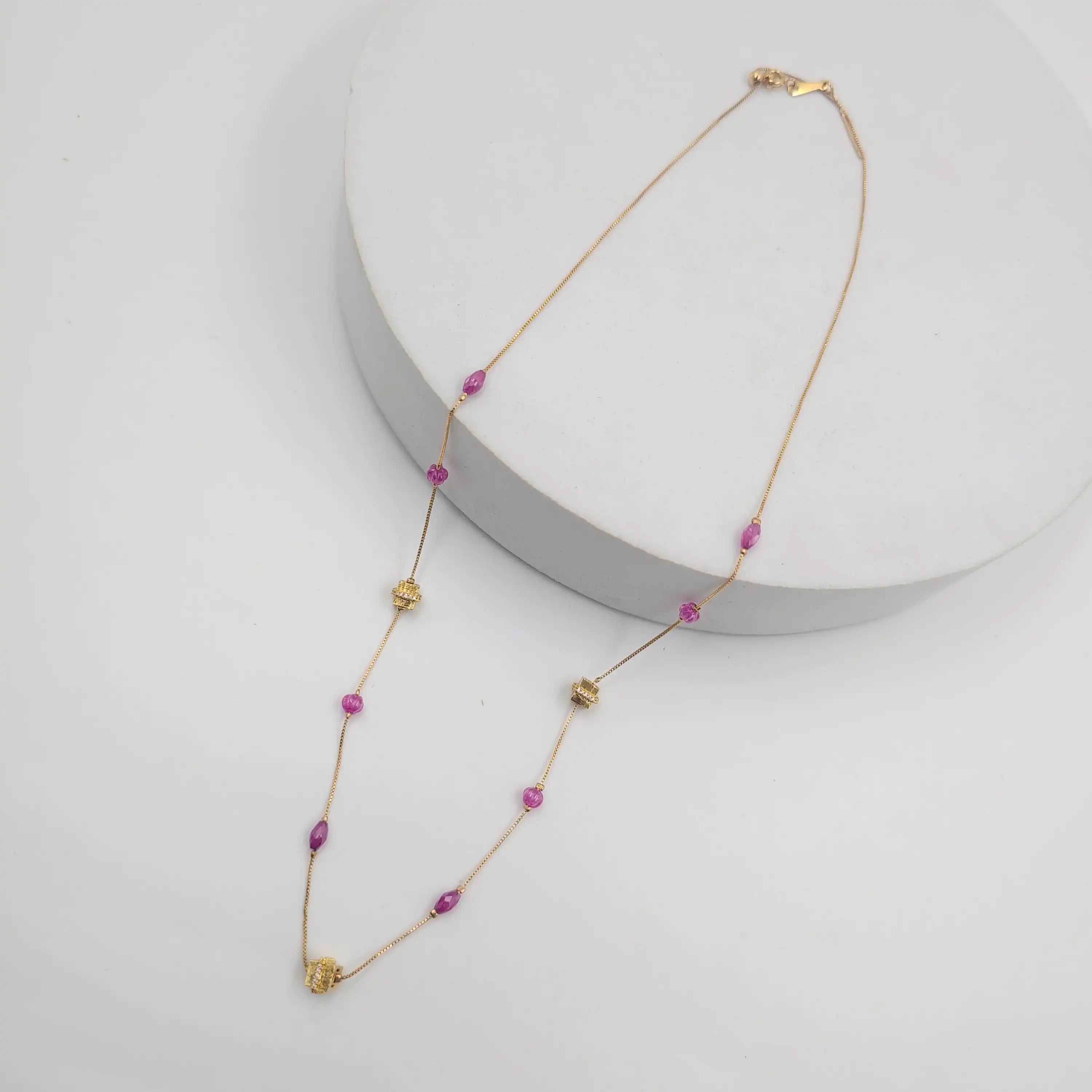 Ruby Box Dainty Necklace