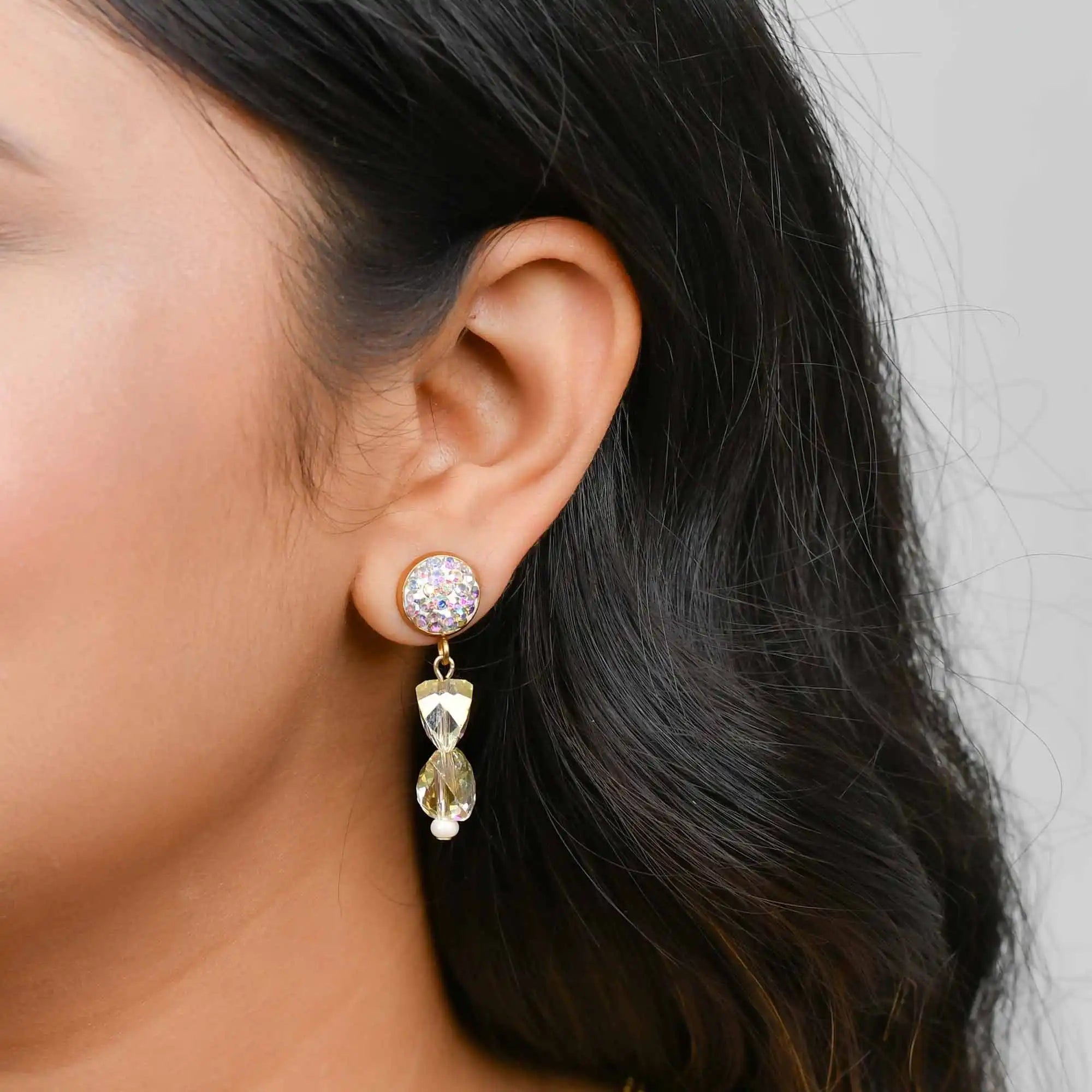 Rustic Agate Kundan Elegance Set