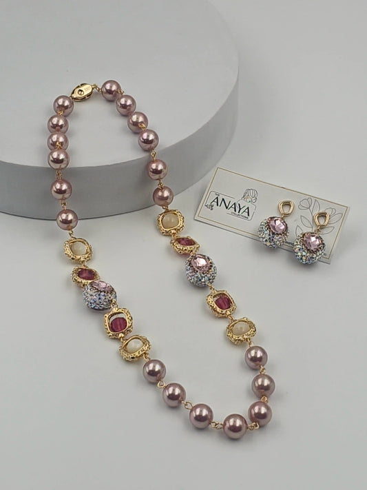 Shell Pearl Royal Elegance Luxury Necklace Set