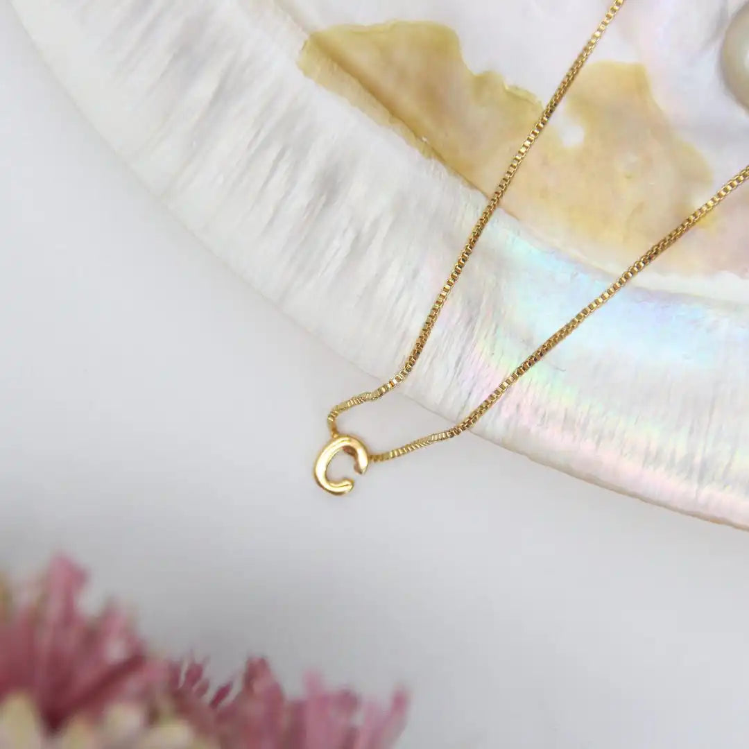 Small Alphabet Pendant Chain