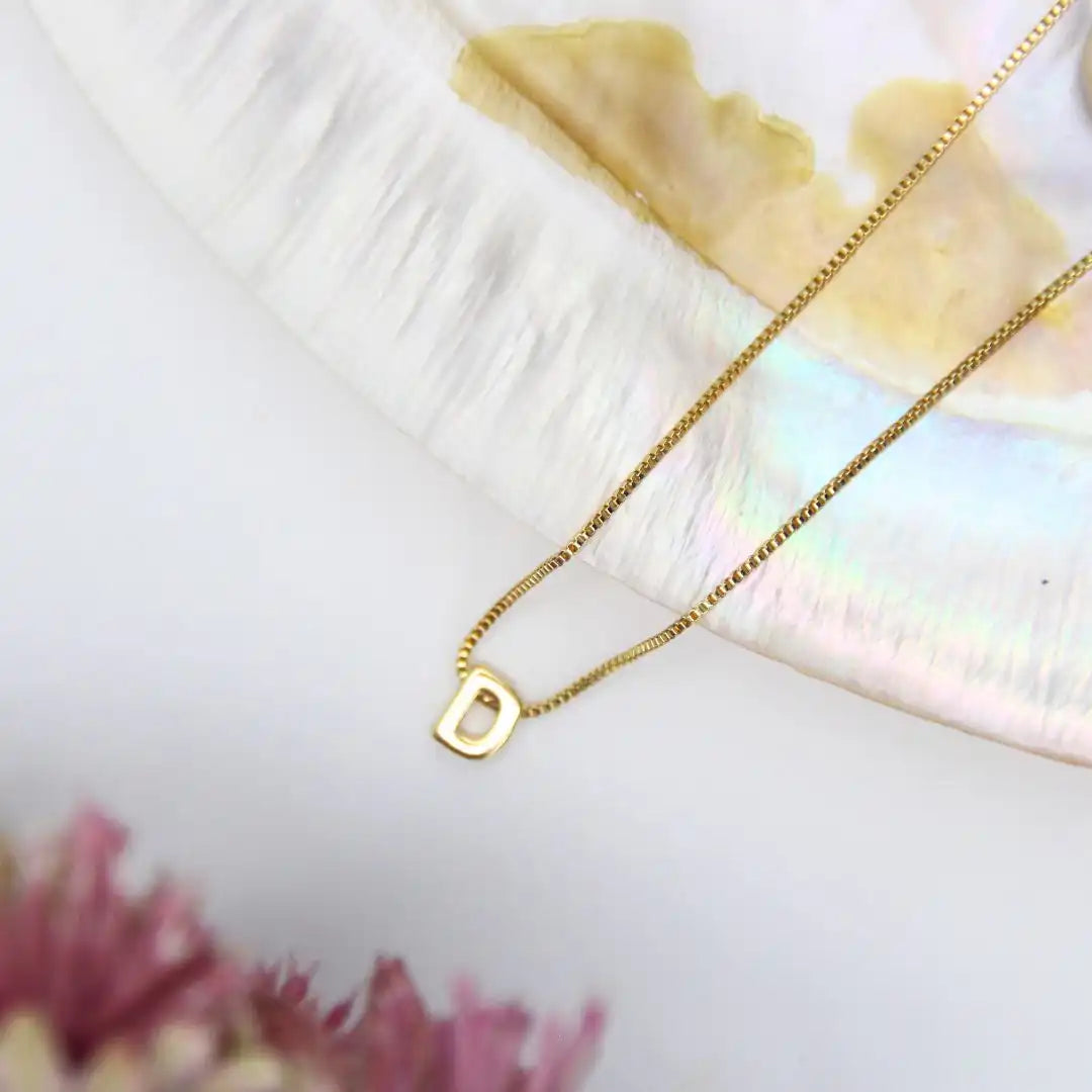 Small Alphabet Pendant Chain