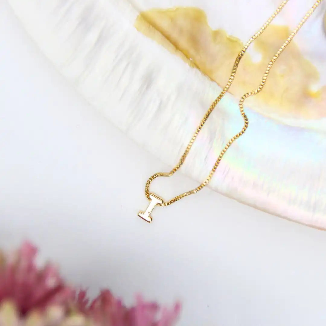 Small Alphabet Pendant Chain