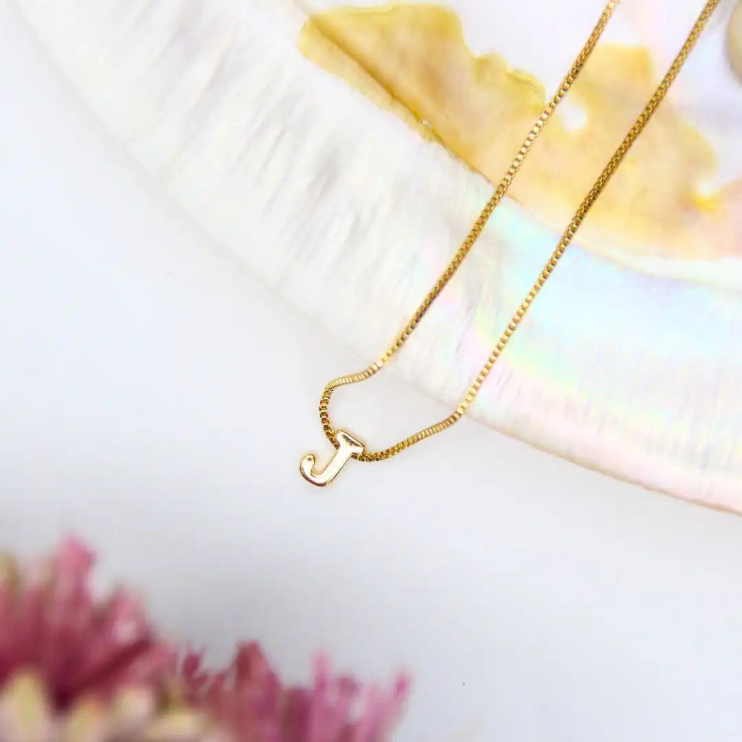 Small Alphabet Pendant Chain