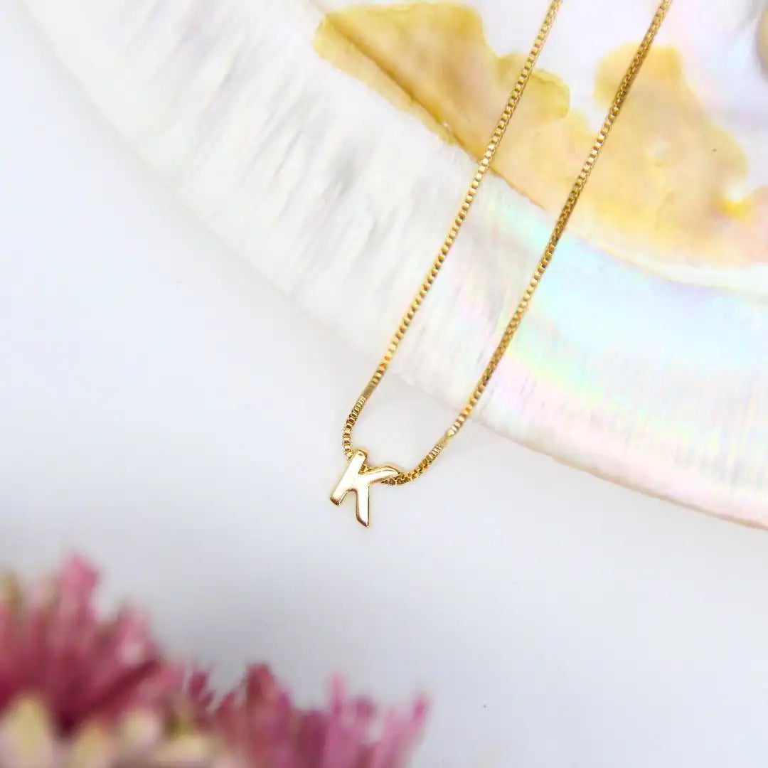 Small Alphabet Pendant Chain
