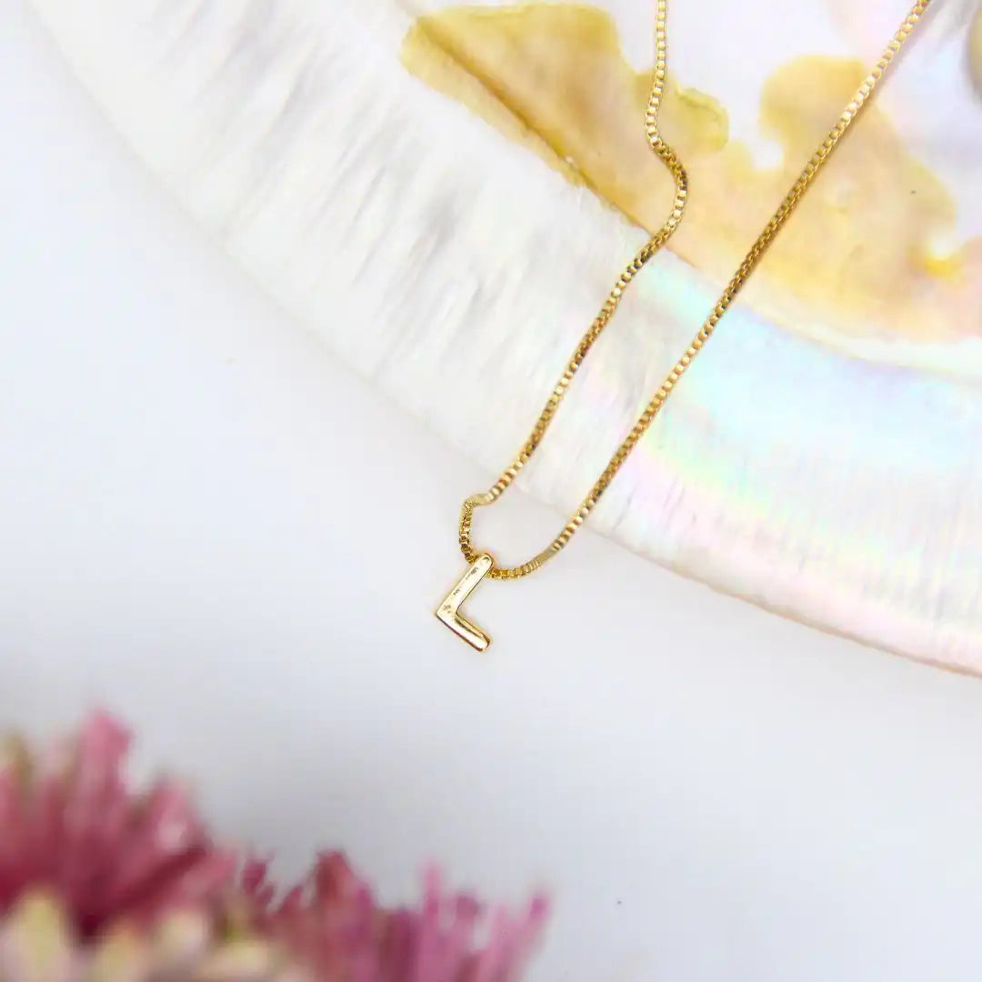 Small Alphabet Pendant Chain