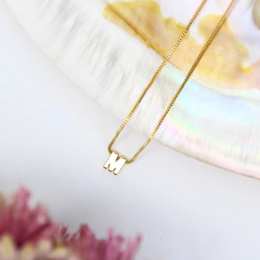 Small Alphabet Pendant Chain