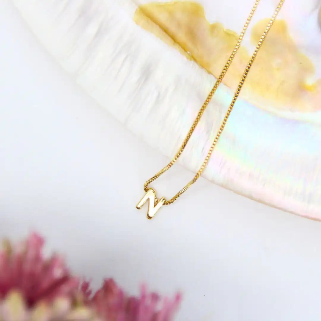 Small Alphabet Pendant Chain
