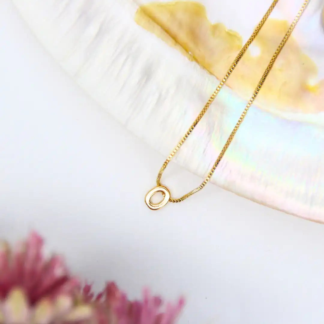 Small Alphabet Pendant Chain