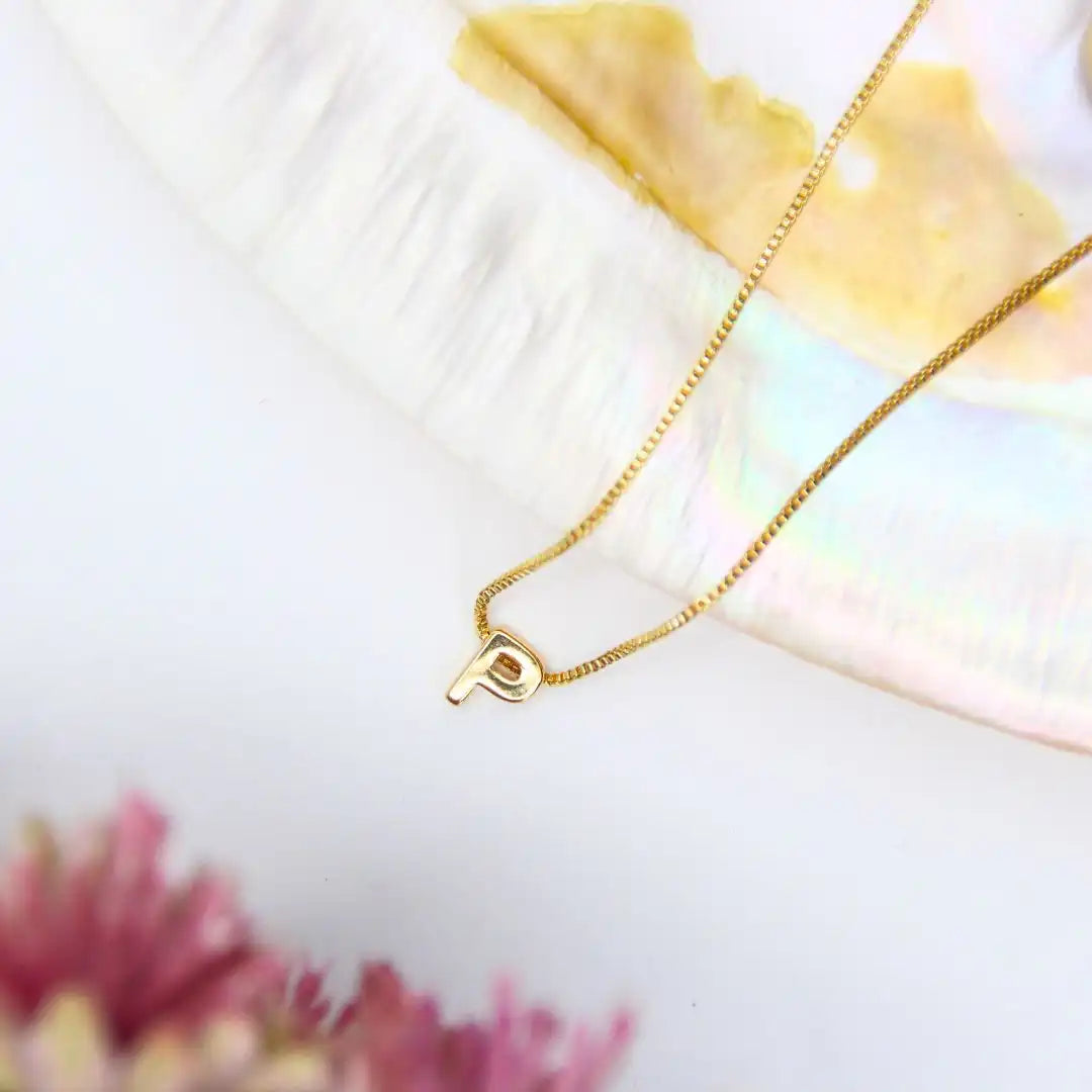 Small Alphabet Pendant Chain