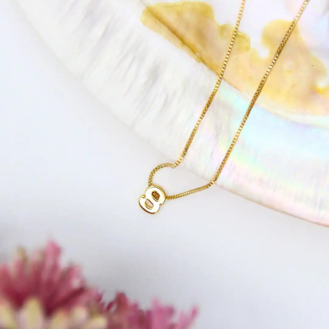 Small Alphabet Pendant Chain