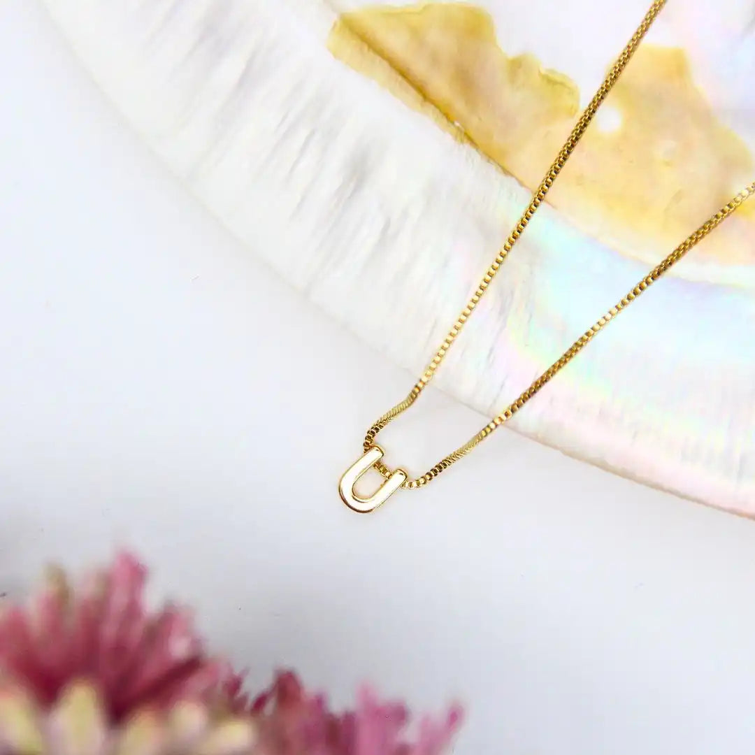 Small Alphabet Pendant Chain