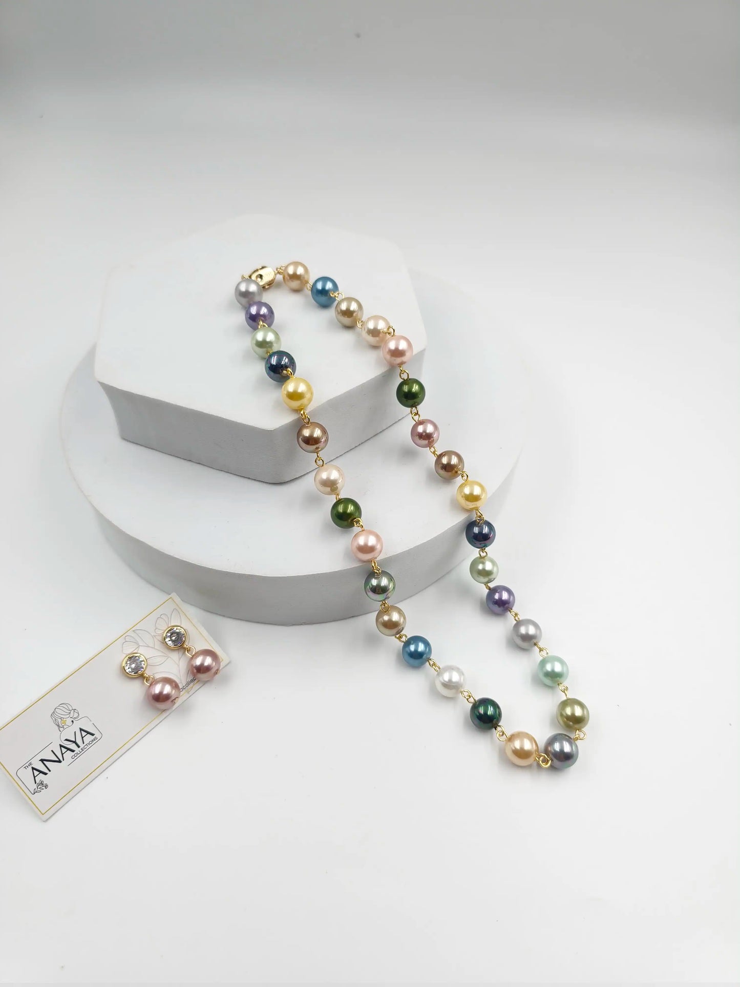 Small Shell Pearl Necklace Set