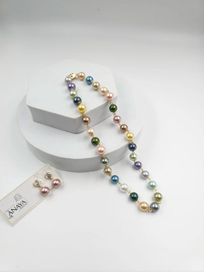 Small Shell Pearl Necklace Set