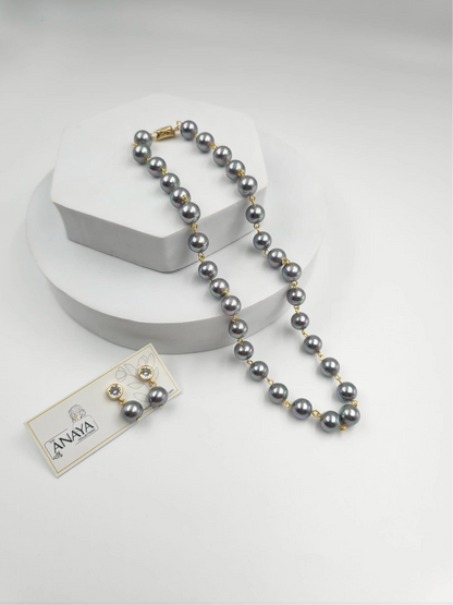 Small Shell Pearl Necklace Set