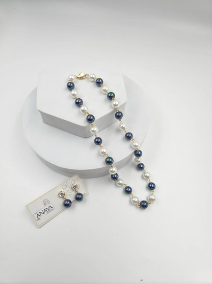 Small Shell Pearl Necklace Set