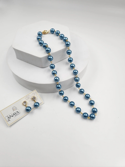 Small Shell Pearl Necklace Set