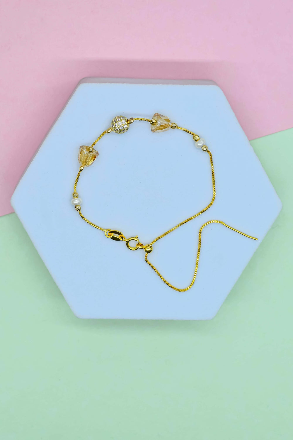 Spectrum Bliss Dainty Bracelet Amber