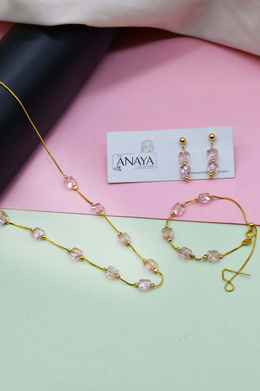 Square Beaded Dainty Set