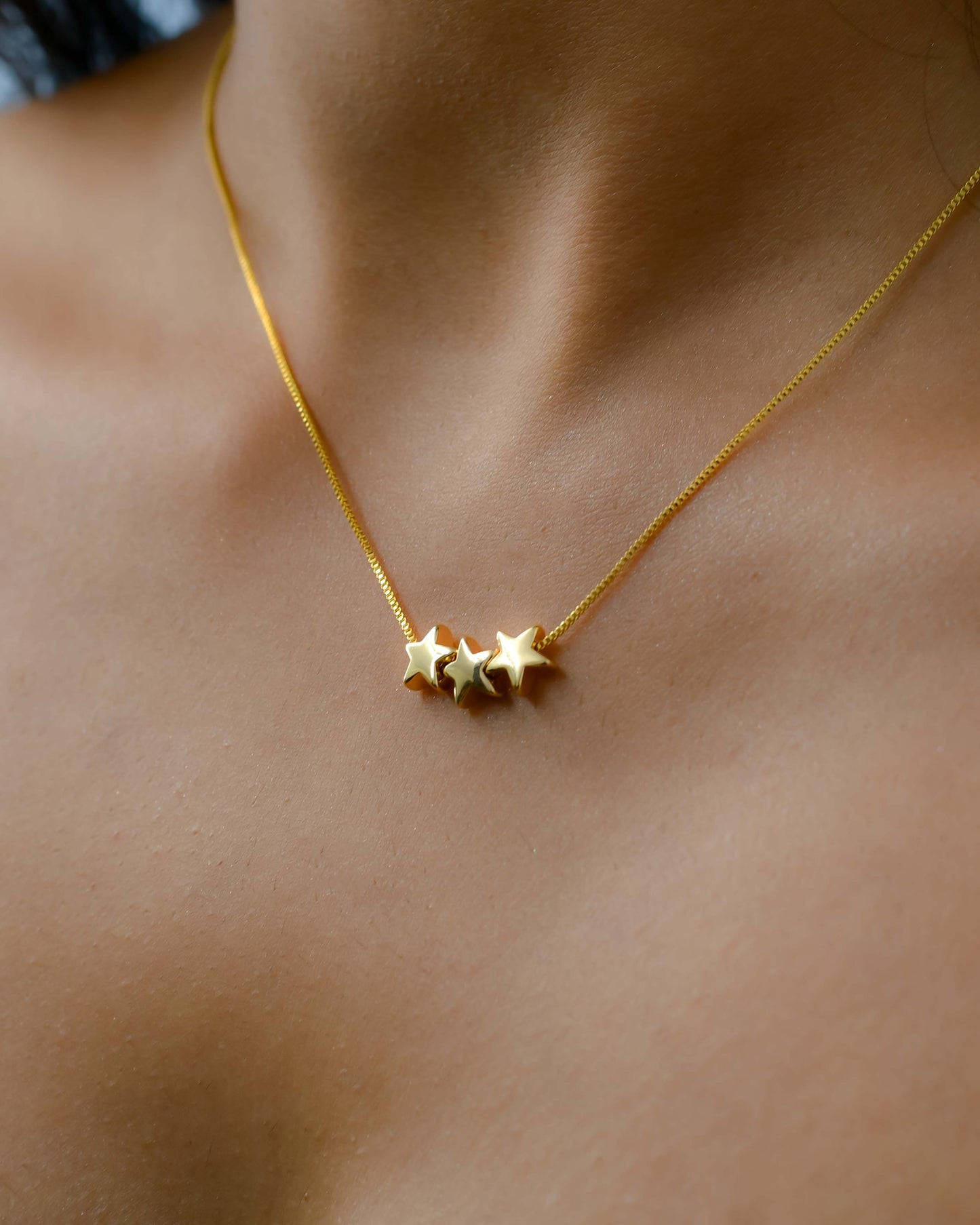 Triplet Star Necklace