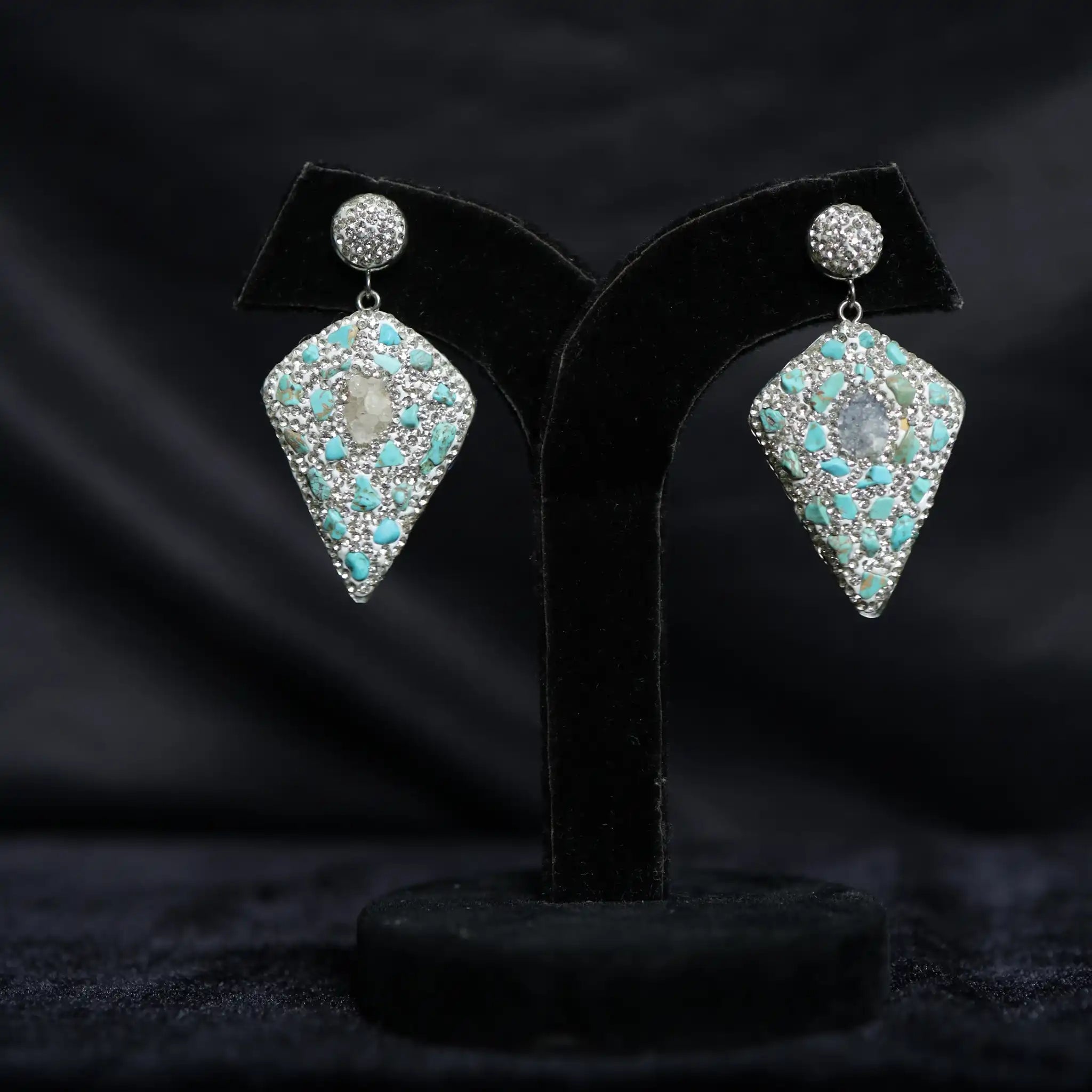 Turquoise Sword Earrings