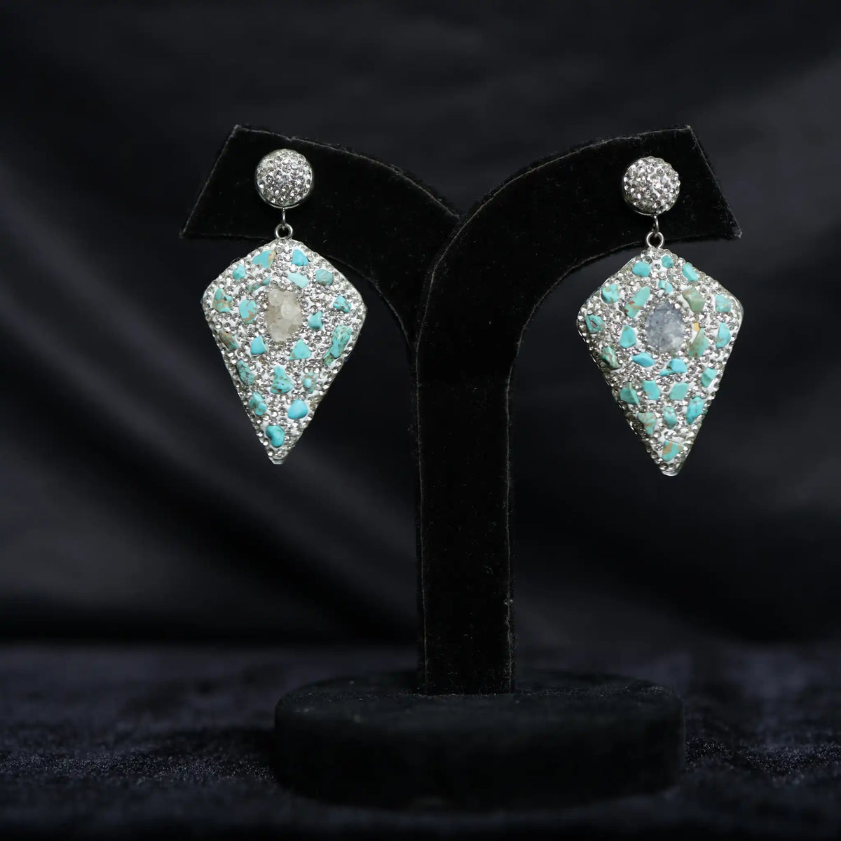 Turquoise Sword Earrings