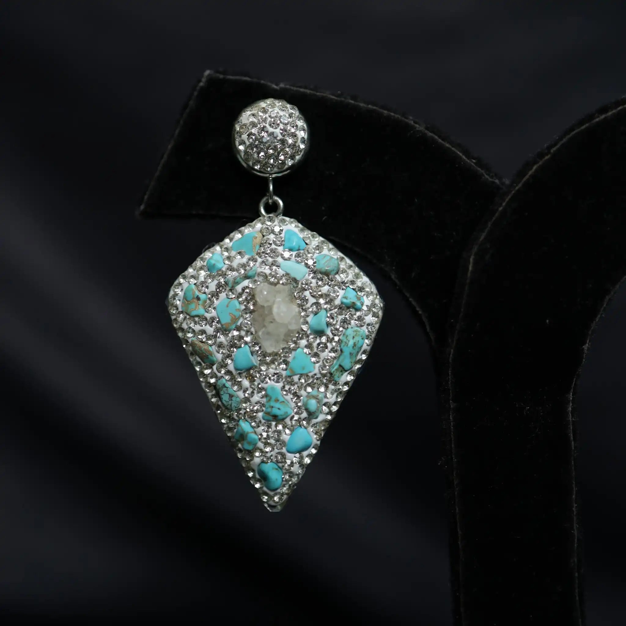 Turquoise Sword Earrings