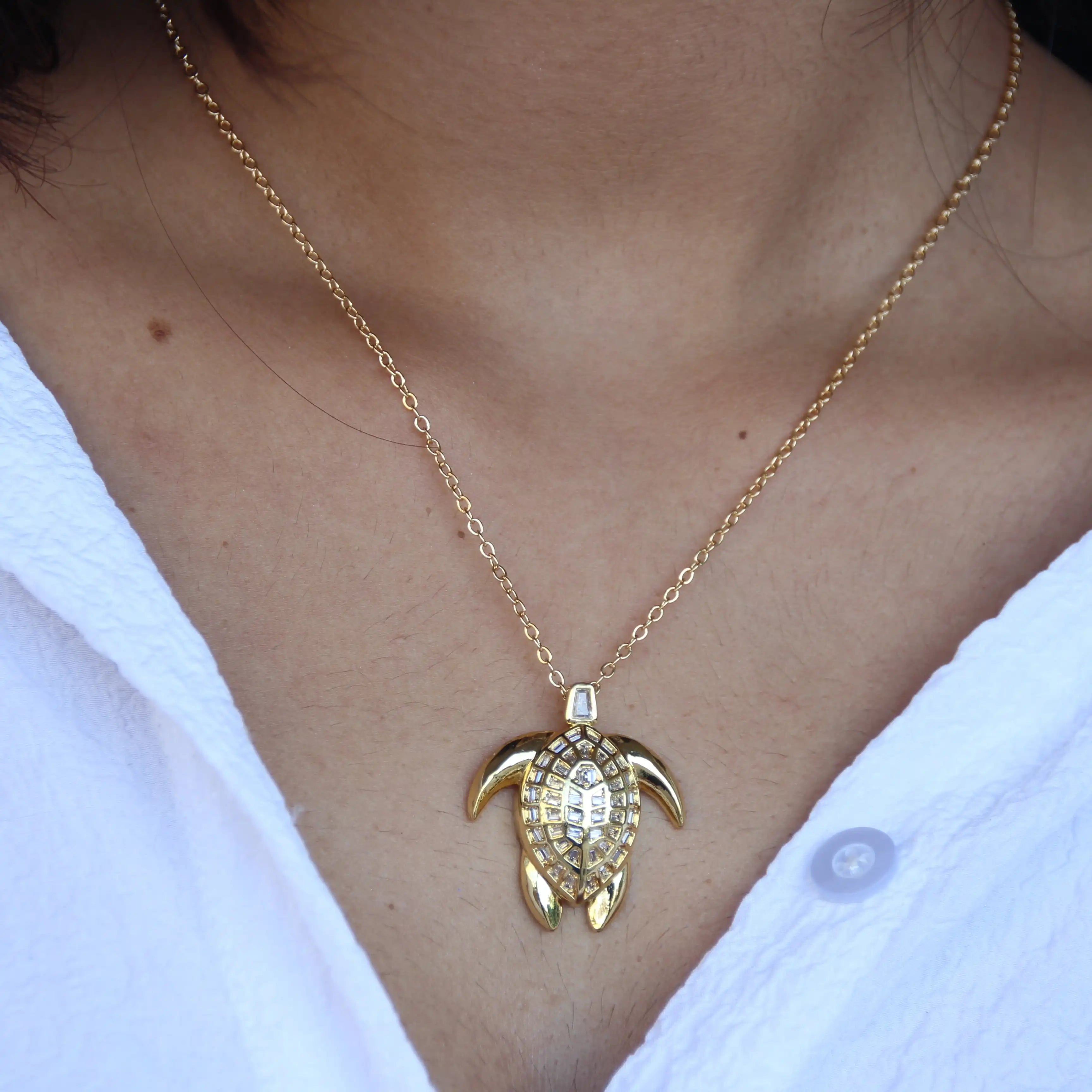 Turtle Pendant Chain
