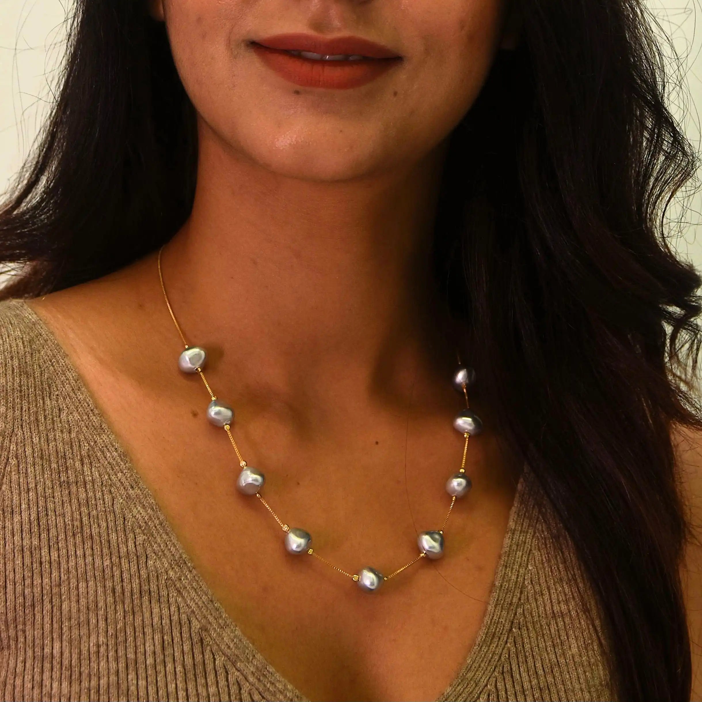 Uncut Gems Pearl Dainty Set