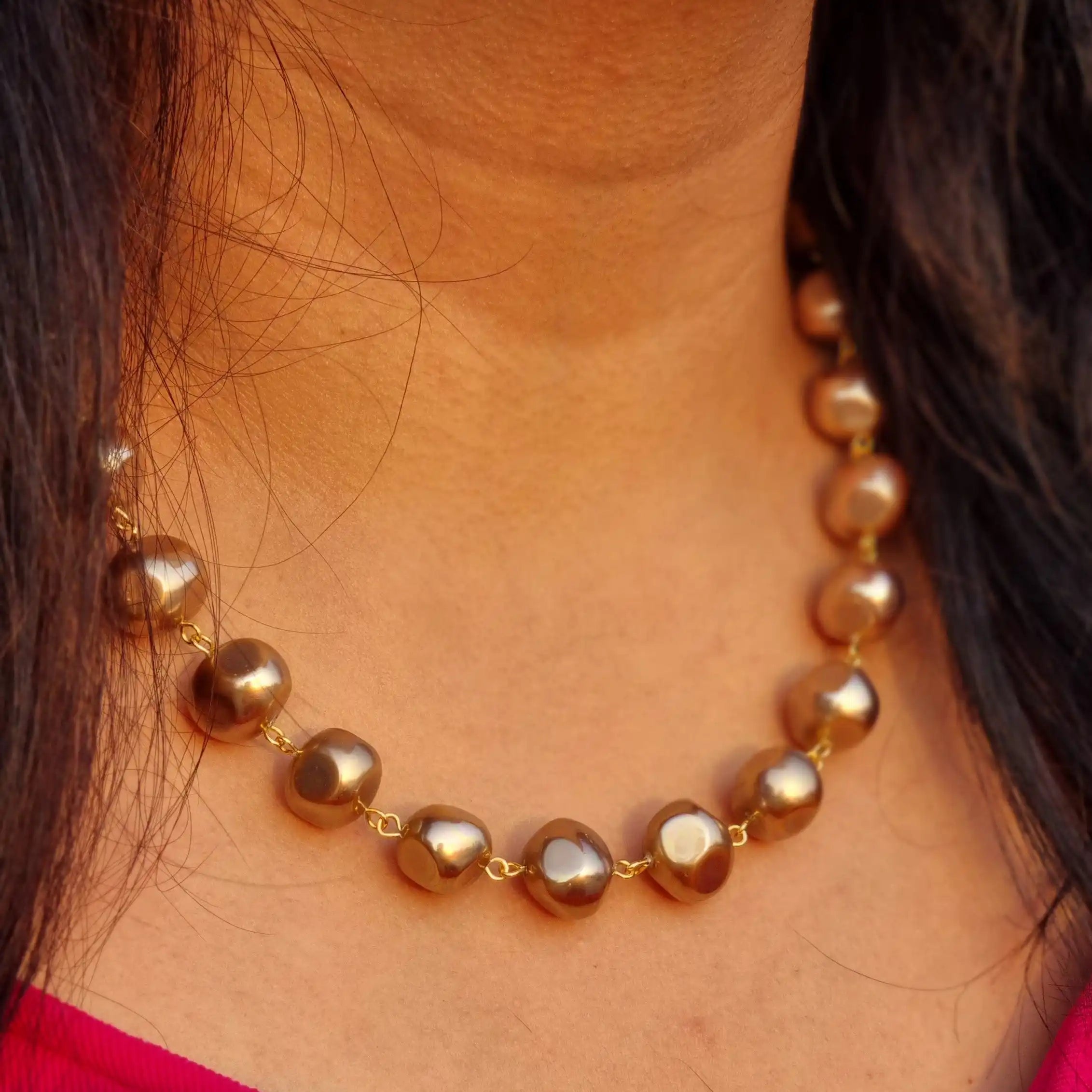 Uncut Shell Pearl Set