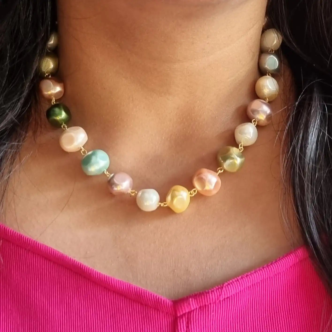 Uncut Shell Pearl Set
