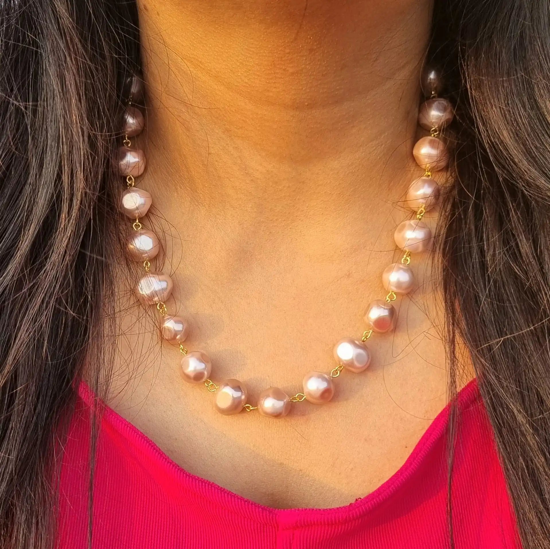 Uncut Shell Pearl Set
