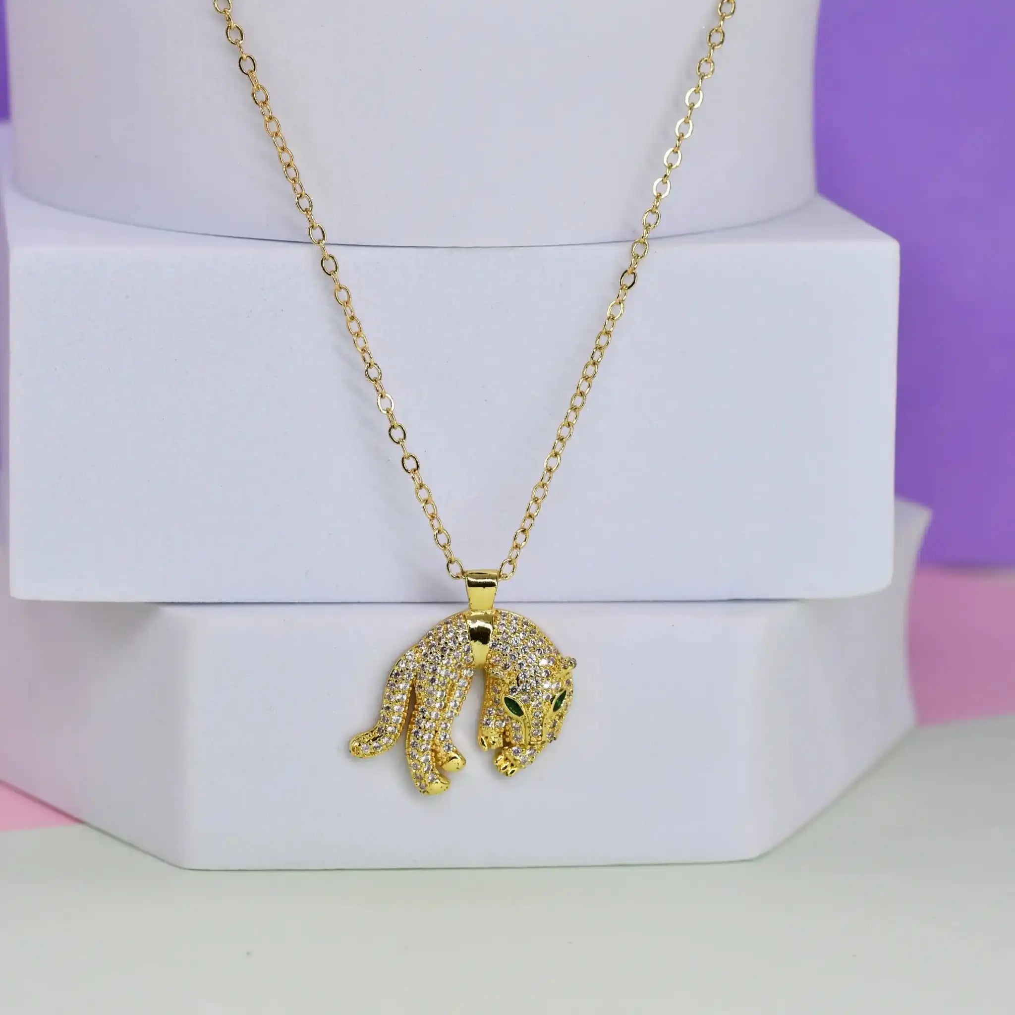 Vintage Panther Pendant Chain