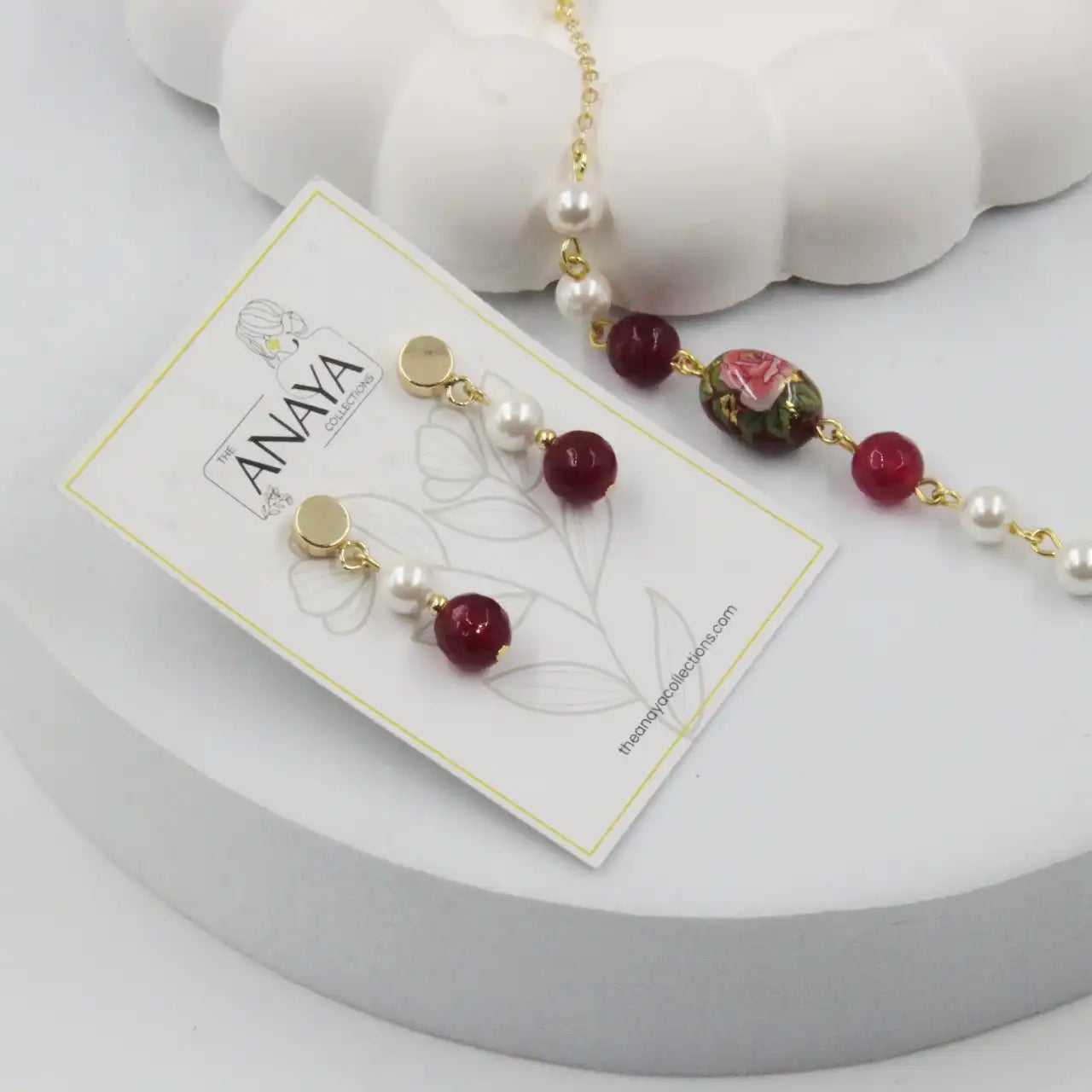 Blooming Floral Pearl Set