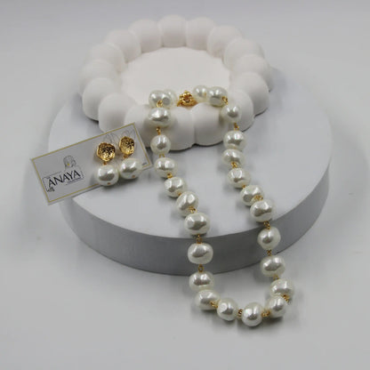 Uncut Shell Pearl Set