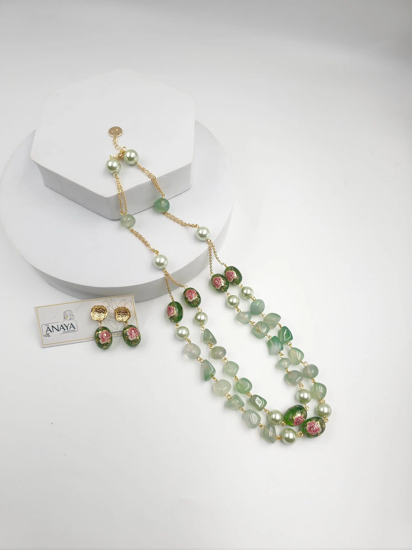 Floral Decal Beads Elegance Set