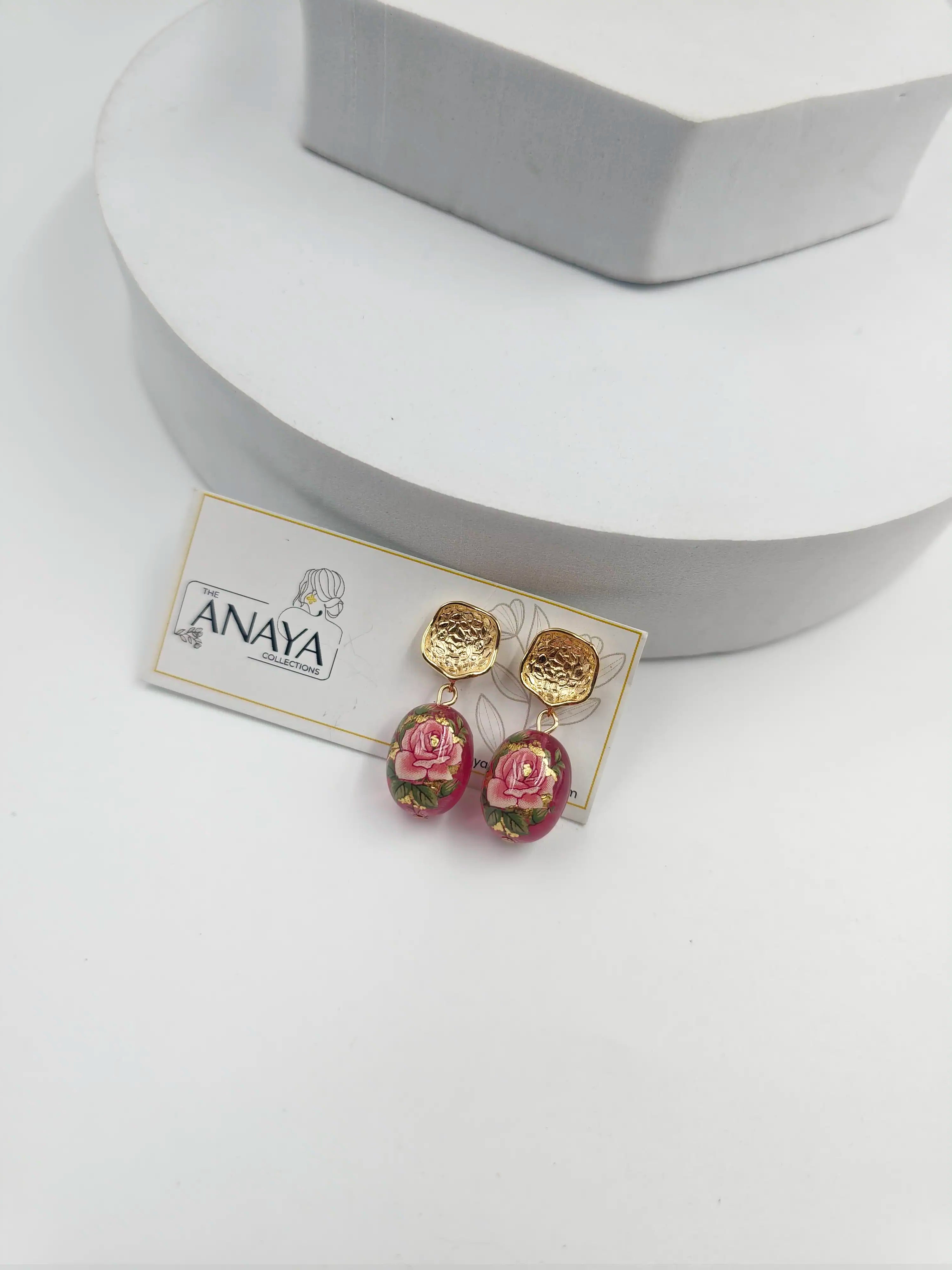 Floral Beads Elegance Earrings