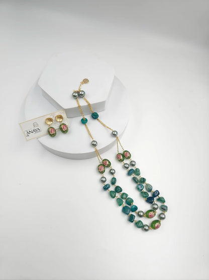 Floral Decal Beads Elegance Set