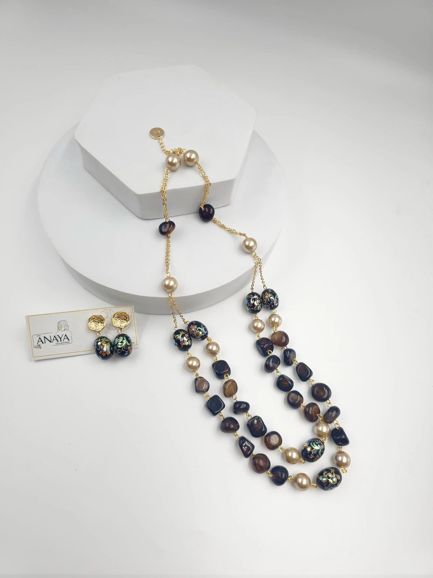 Floral Decal Beads Elegance Set