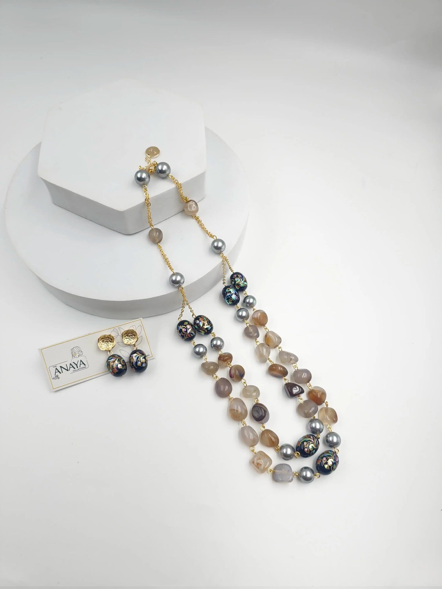 Floral Decal Beads Elegance Set