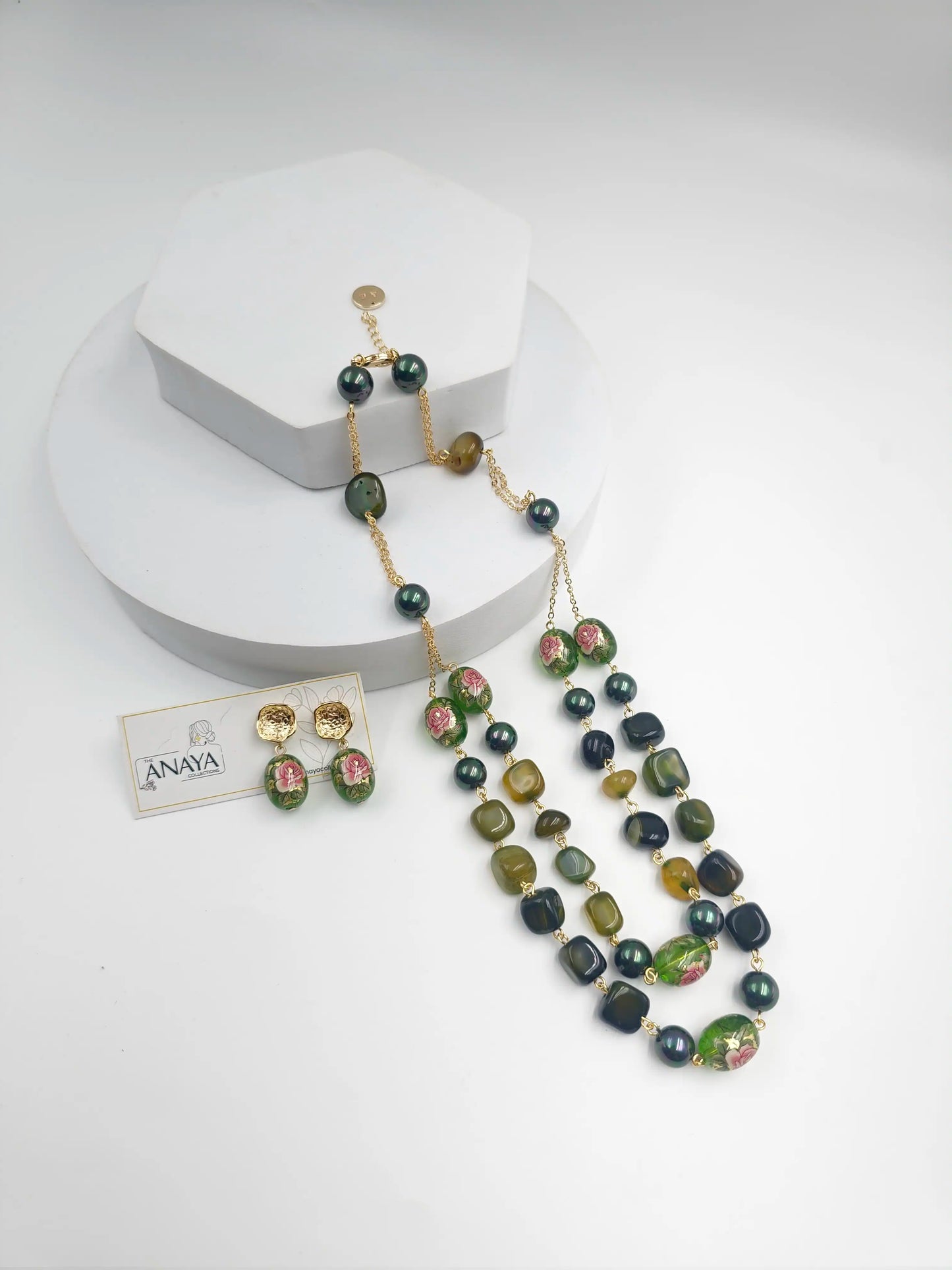 Floral Decal Beads Elegance Set