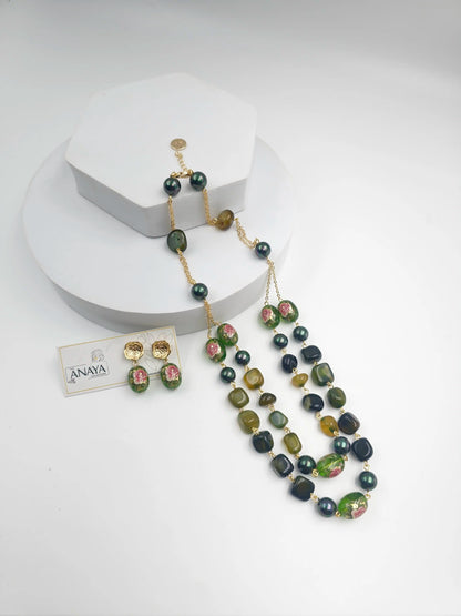 Floral Decal Beads Elegance Set